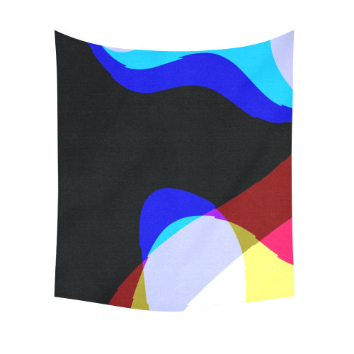 Abstract 2322 Cotton Linen Wall Tapestry 60"x 51"