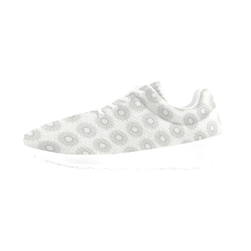 Little white floral fallen to the rural pattern Women's Athletic Shoes (Model 0200)