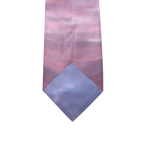 Morning Purple Sunrise Collection Custom Peekaboo Tie with Hidden Picture