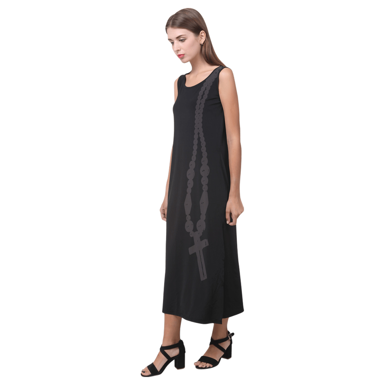 ROSARY Phaedra Sleeveless Open Fork Long Dress (Model D08)