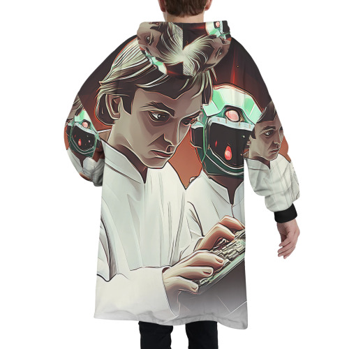 Cosmic Collaboration Unisex Blanket Hoodie (Model H66)