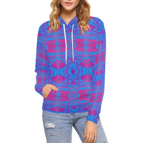Fashion II All Over Print Hoodie for Women (USA Size) (Model H13)