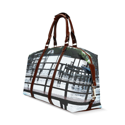 Docks On The River 7580 Classic Travel Bag (Model 1643) Remake