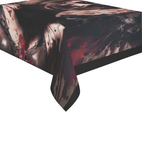 Angel of death Cotton Linen Tablecloth 60" x 90"