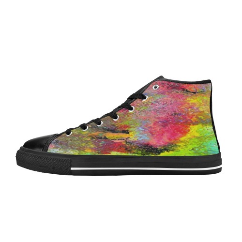 Bird of Paradise1b Women's Classic High Top Canvas Shoes (Model 017)