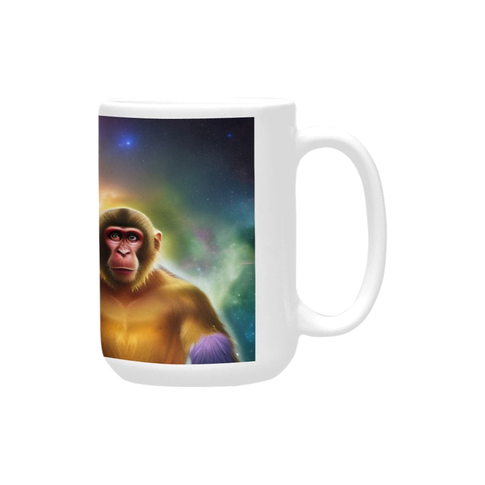 The Monkey (Two) Custom Ceramic Mug (15OZ)