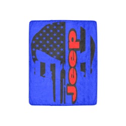 Punisher-Jeep-Blue Ultra-Soft Micro Fleece Blanket 30''x40''