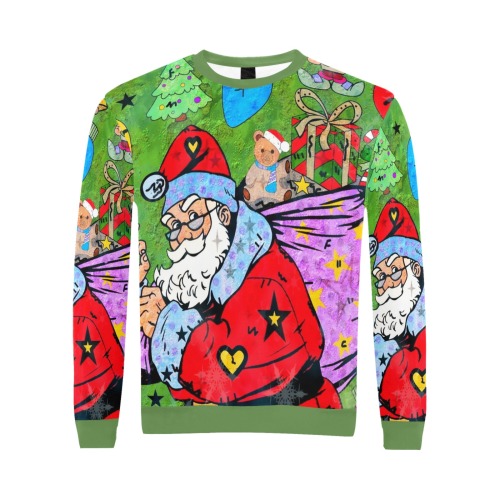 Christmas 2021 by Nico Bielow All Over Print Crewneck Sweatshirt for Men (Model H18)