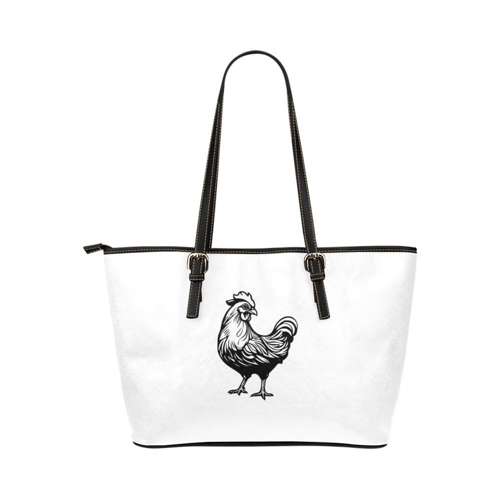 chicken Leather Tote Bag/Large (Model 1651)