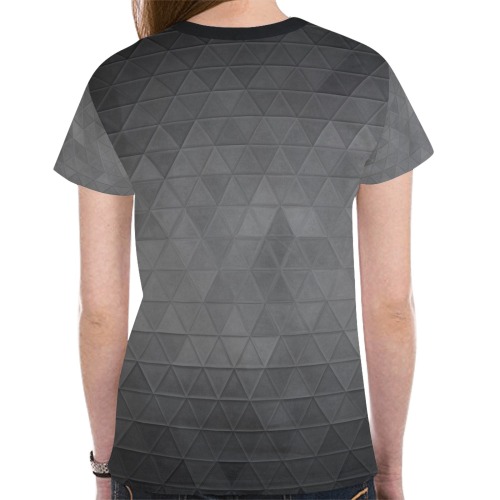 mosaic triangle 15 New All Over Print T-shirt for Women (Model T45)