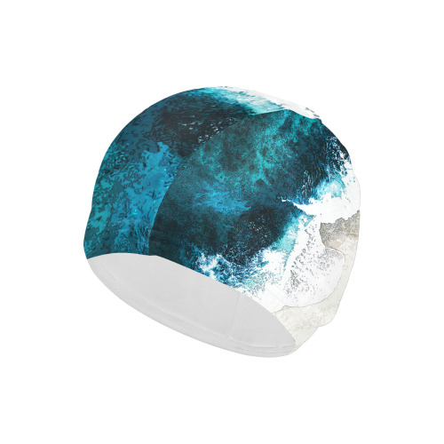 Ocean And Beach Swim Cap