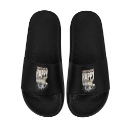 Ferrets Make Me Happy Men's Slide Sandals (Model 057)