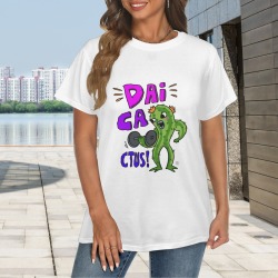 DAI CA..CTUS Women's T-Shirt in USA Size (Two Sides Printing)