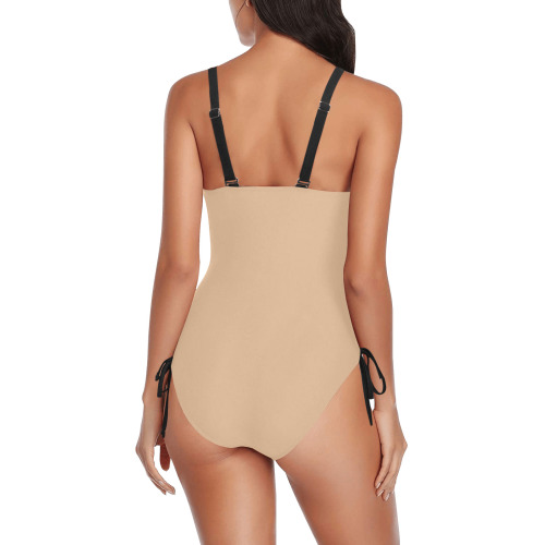 fashion Drawstring Side One-Piece Swimsuit (Model S14)