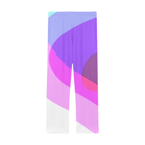 Purple Retro Groovy Abstract 409 Men's Pajama Trousers