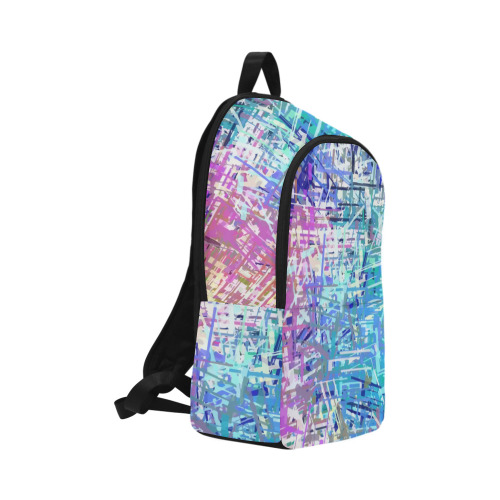 Grunge Urban Graffiti Pink Turquoise Paint Splatter Texture Fabric Backpack for Adult (Model 1659)
