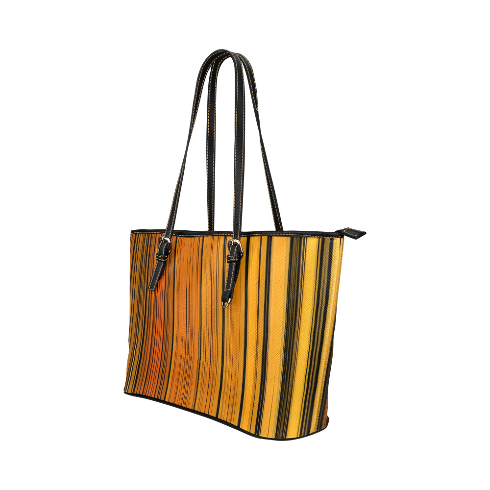 Butterfly Colors Leather Tote Bag/Small (Model 1651)