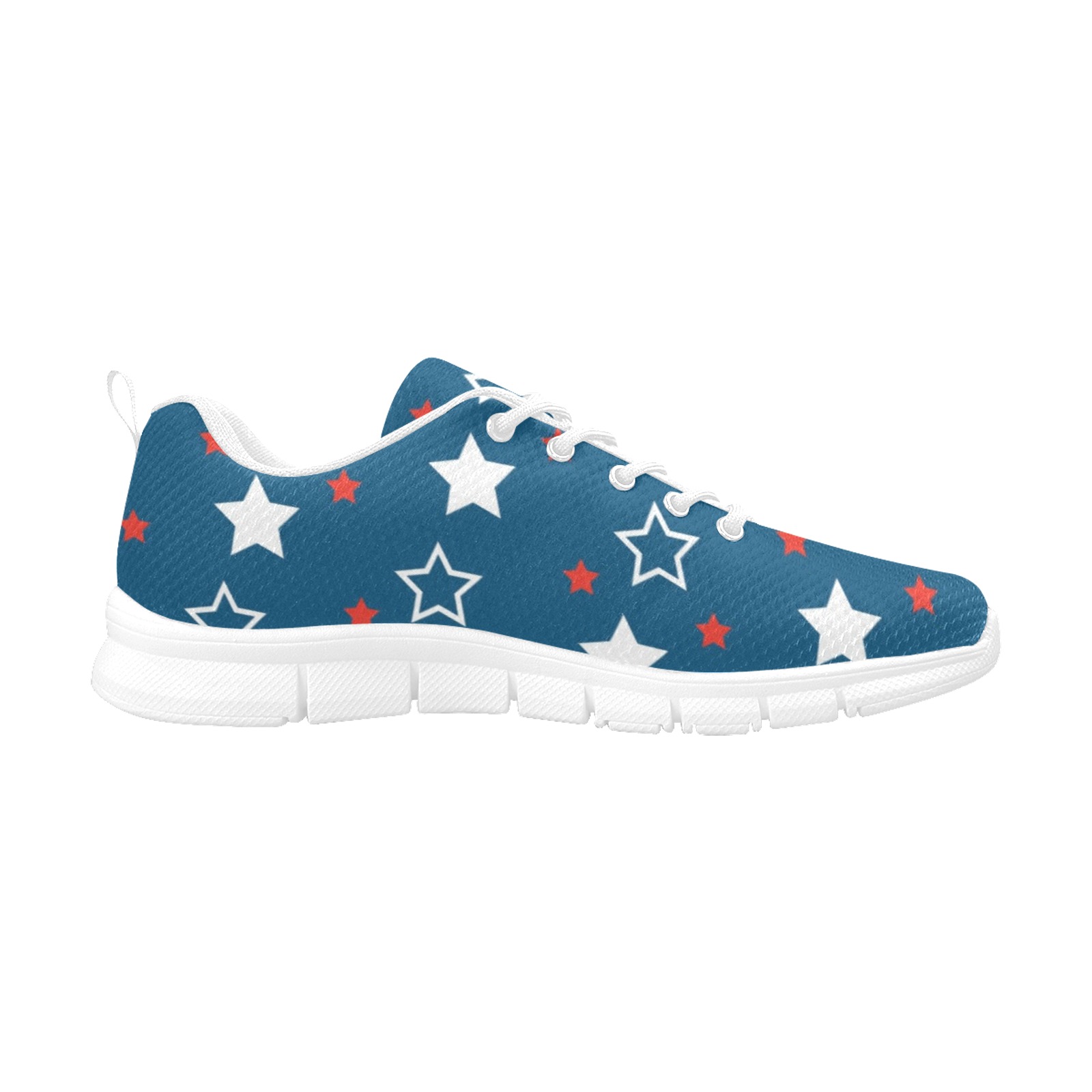 4TH OF JULY PATTERN02-10 Women's Breathable Running Shoes (Model 055)