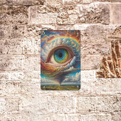 Eye Of The Storm Metal Sign 8"x12"