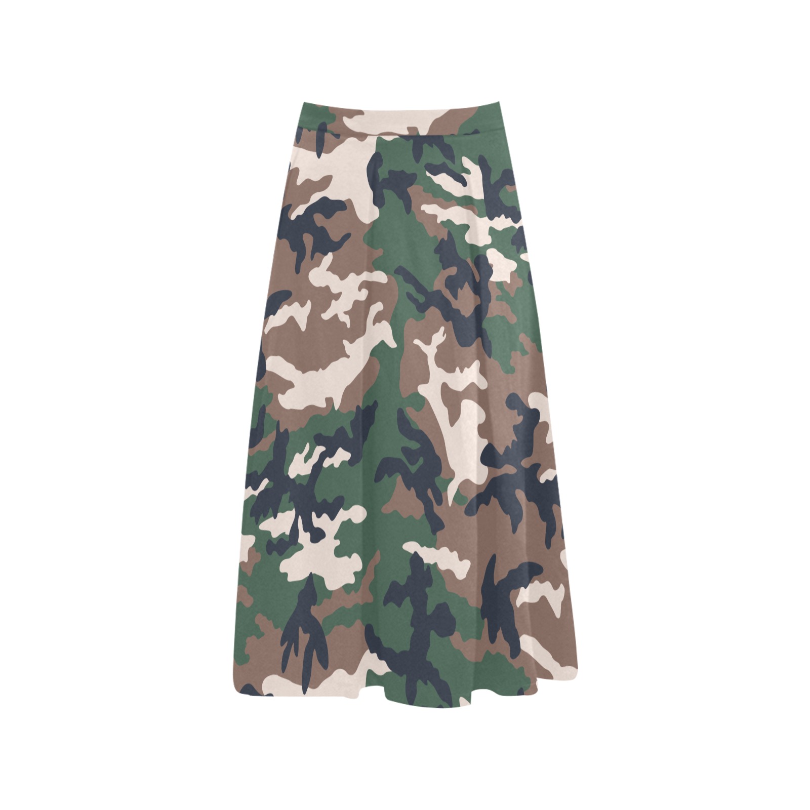french-style-ERDL Mnemosyne Women's Crepe Skirt (Model D16)