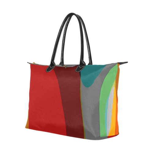 Colorful Abstract 118 Single-Shoulder Lady Handbag (Model 1714)