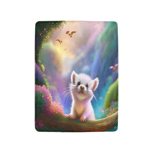 Baby Ferret Ultra-Soft Micro Fleece Blanket 30"x40" (Thick)