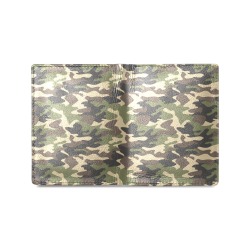 Camouflage Leather Wallet Men's Leather Wallet (Model 1612)