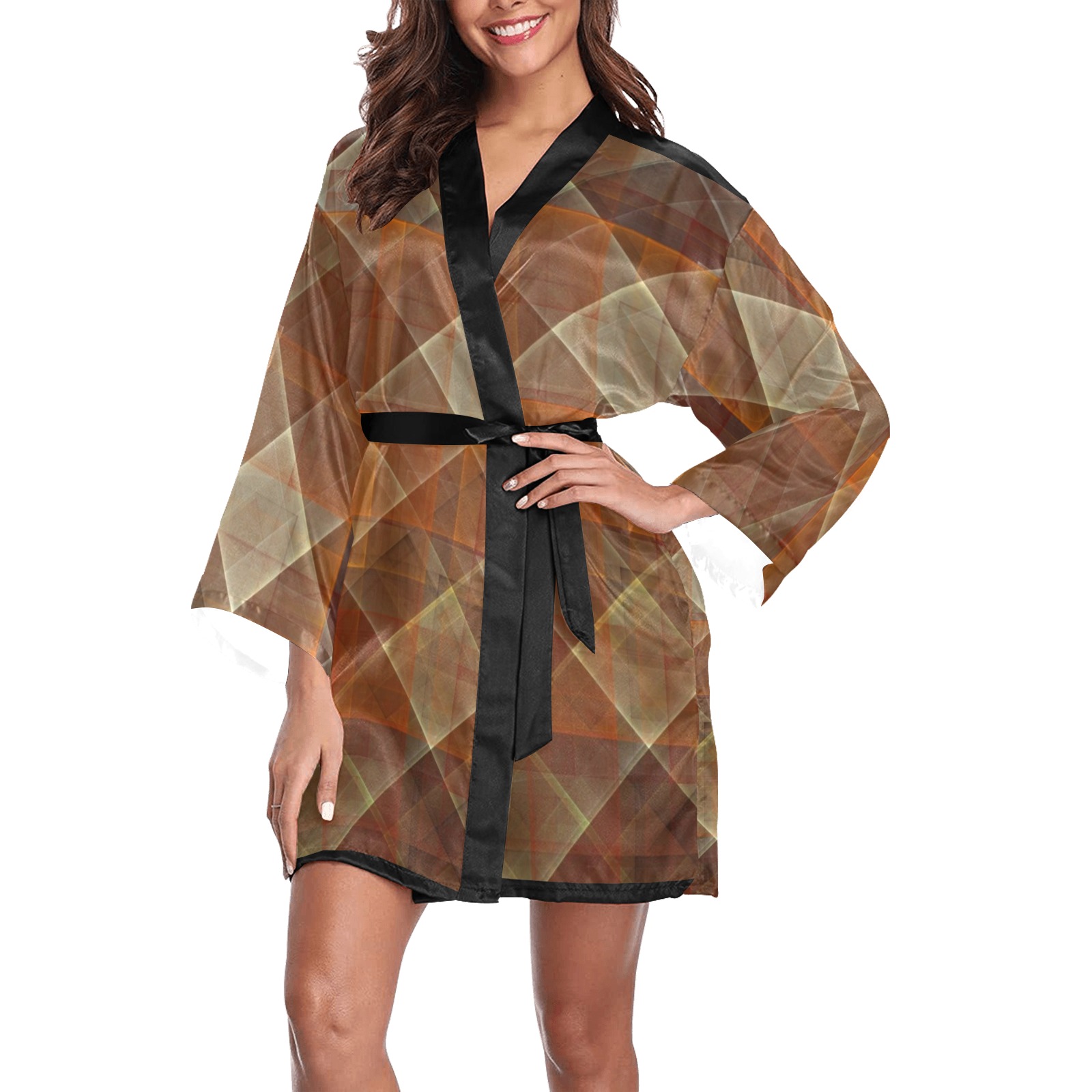allsquared Long Sleeve Kimono Robe