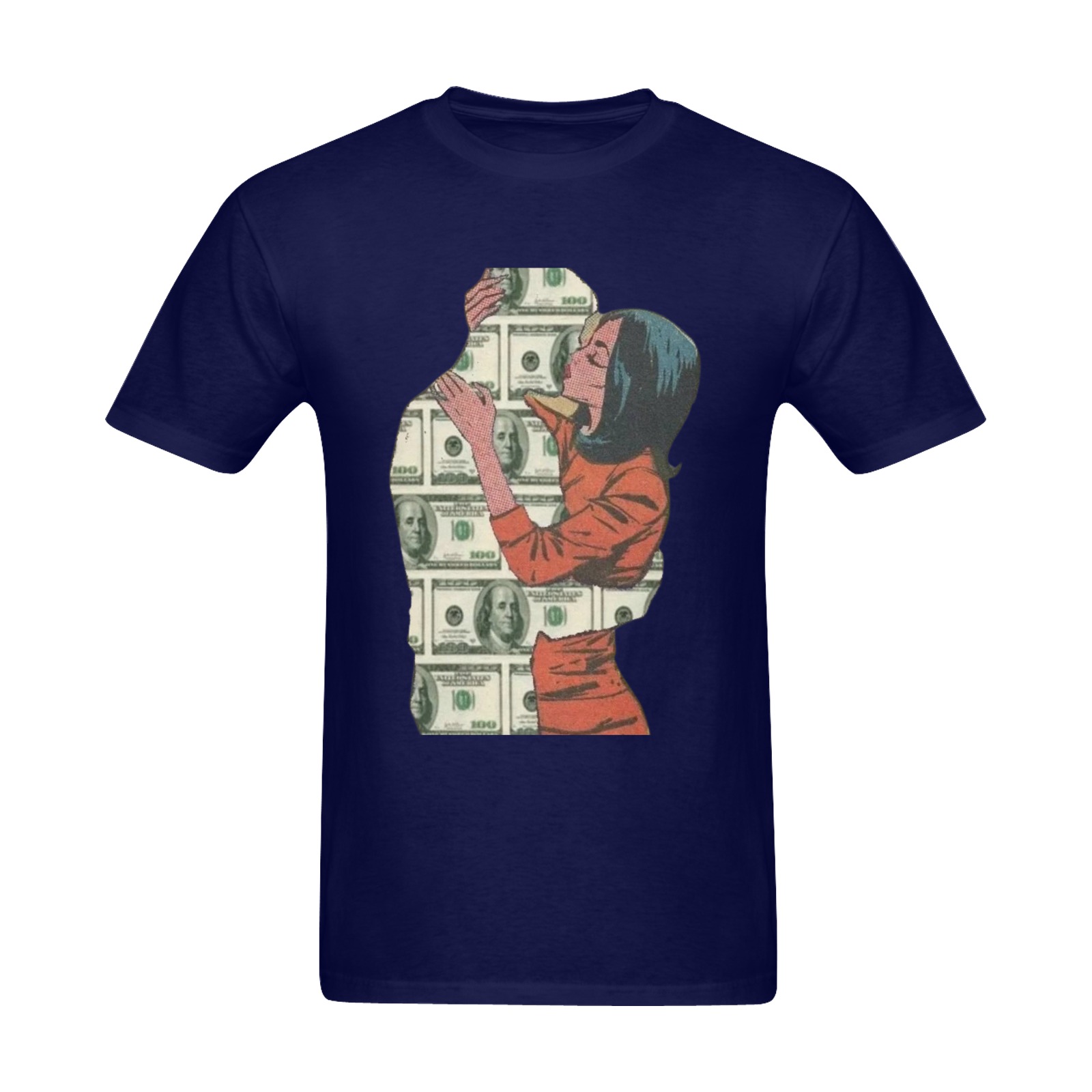 Love for money Men's Slim Fit T-shirt (Model T13)