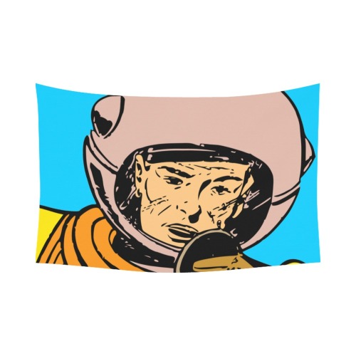 astronaut Polyester Peach Skin Wall Tapestry 90"x 60"