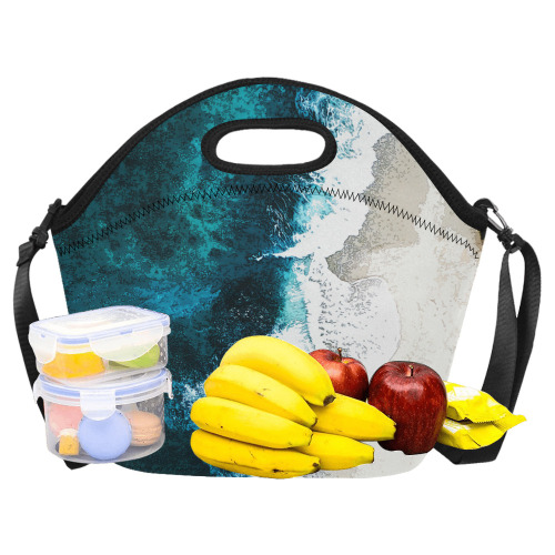 Ocean And Beach Neoprene Lunch Bag/Large (Model 1669)