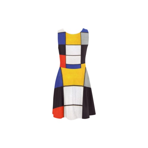 Composition A by Piet Mondrian Atalanta Sundress (Model D04)