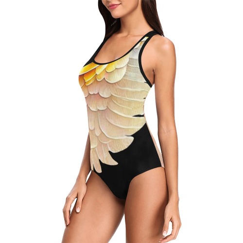 Angel Wings by clipArtem 4 Vest One Piece Swimsuit (Model S04)