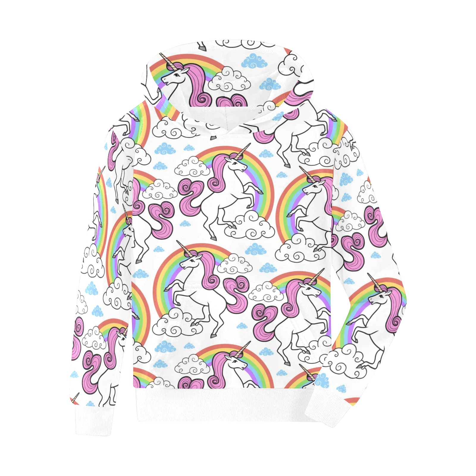 Colorful unicorn kids hoodie Kids' All Over Print Hoodie (Model H38)
