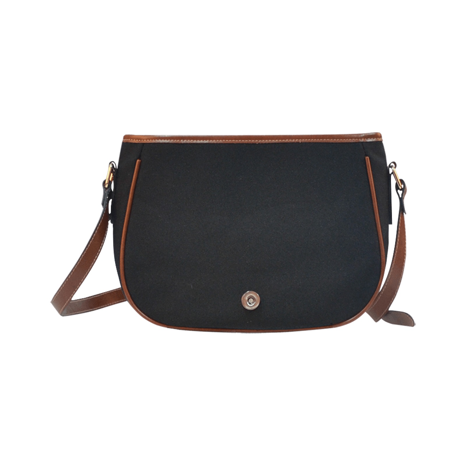 Saddle bag, abstract veil-like pattern grey and blue Saddle Bag/Small (Model 1649)(Flap Customization)