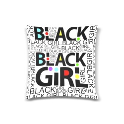 Black girl pillow Custom Zippered Pillow Case 16"x16"(Twin Sides)