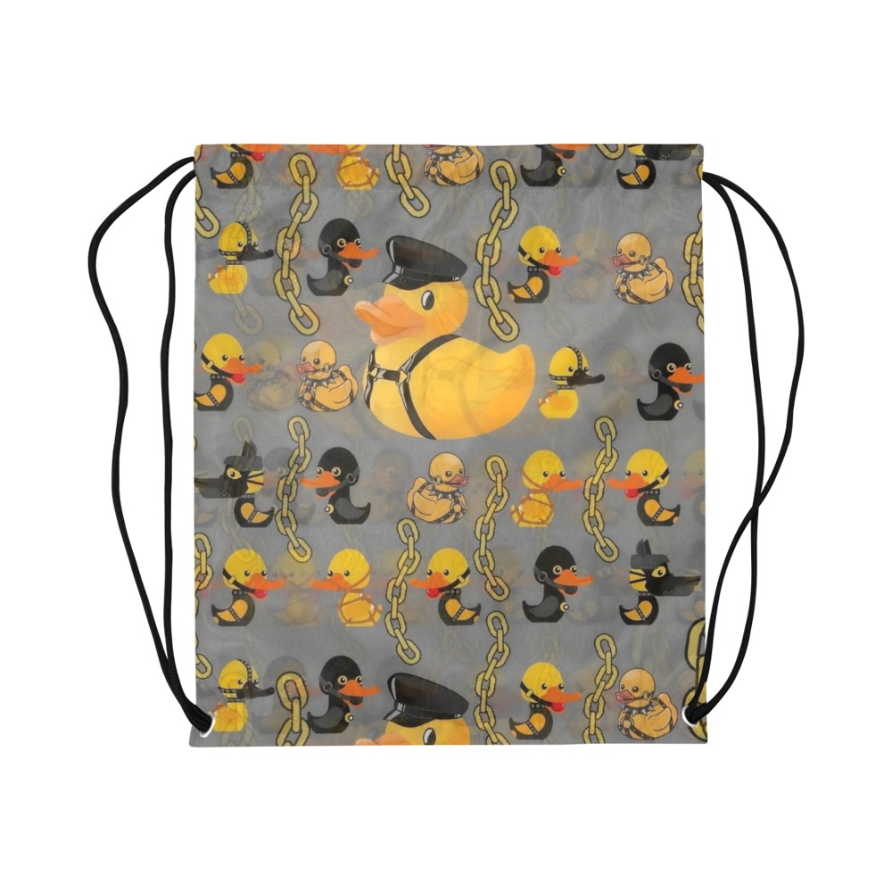 SM Ducks by Fetishworld Large Drawstring Bag Model 1604 (Twin Sides)  16.5"(W) * 19.3"(H)