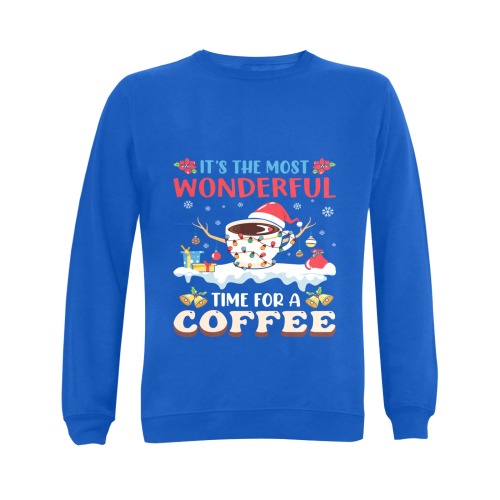 It's The Most Wonderful Time For Coffee (B) Gildan Crewneck Sweatshirt(NEW) (Model H01)