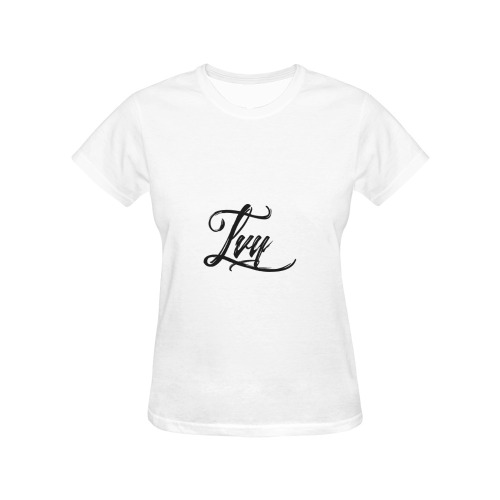 WHITE All Over Print T-Shirt for Women (USA Size) (Model T40)