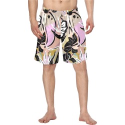 Tropical modern simple graphic Men's Swim Trunk (Model L21)