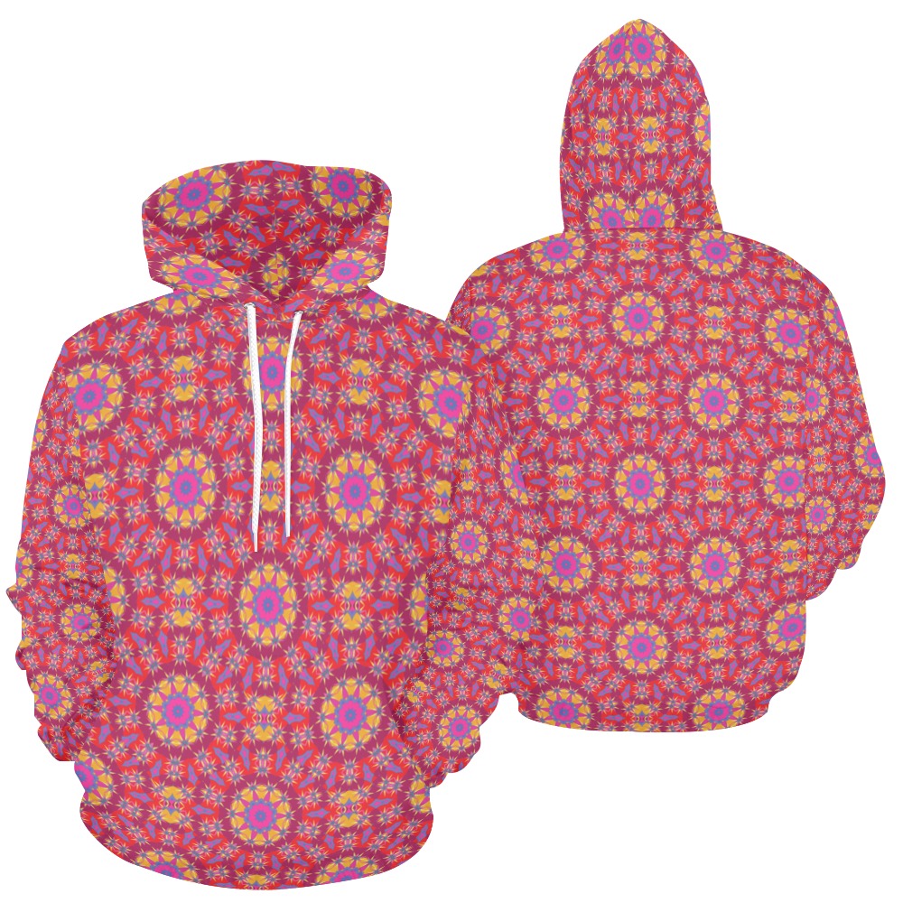 New busy floralettes (1) All Over Print Hoodie for Women (USA Size) (Model H13)