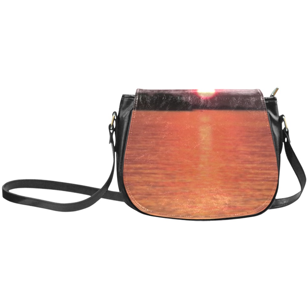 Lady Pink Sunset Collection Classic Saddle Bag/Large (Model 1648)