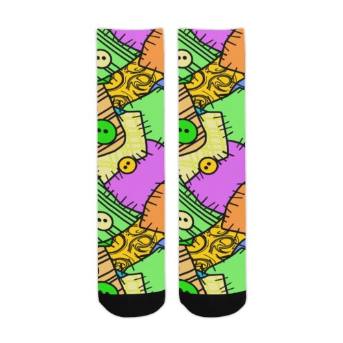 Sally Buttons and Patches Halloween Trouser Socks (For Men)