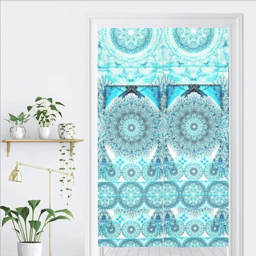 aqua mantra Door Curtain Tapestry