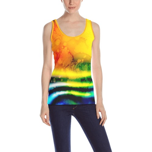 Watercolor 1 All Over Print Tank Top for Women (Model T43)