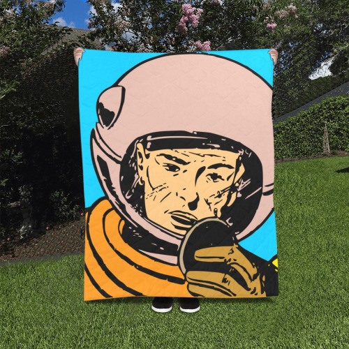 astronaut Quilt 40"x50"