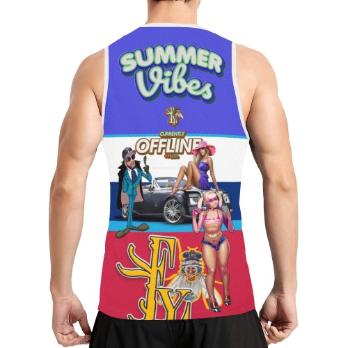 Summer Vibes , Currently OFFLINE Collectable Fly All Over Print Basketball Jersey