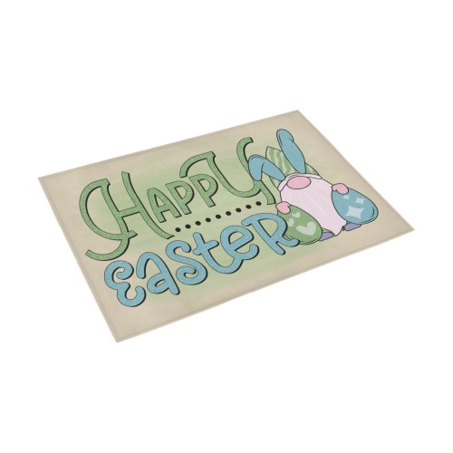 Happy Easter Gnome Azalea Doormat 30" x 18" (Sponge Material)