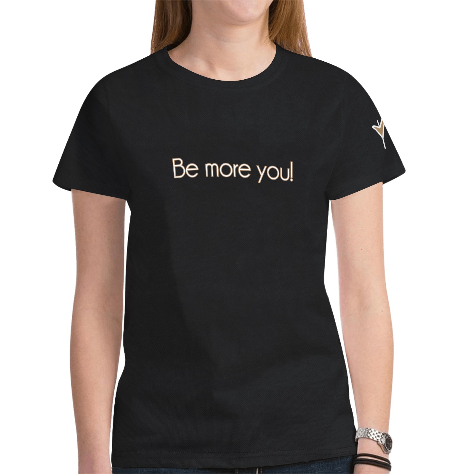 Be more you! Shirt for Girls/Woman. New All Over Print T-shirt for Women (Model T45)