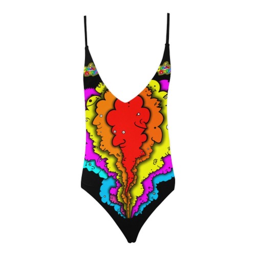 ITEM 17 _ SWIMSUIT - SMOKIE FOLKS Sexy Lacing Backless One-Piece Swimsuit (Model S10)